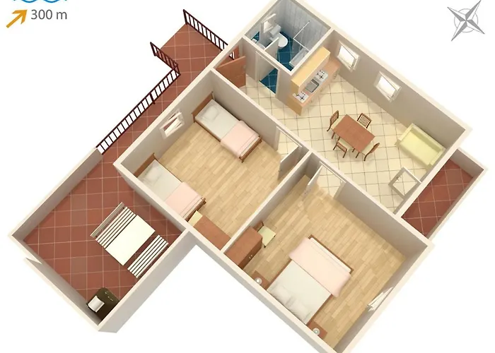 With Parking Space Sutivan, Brac - 745 Appartamento