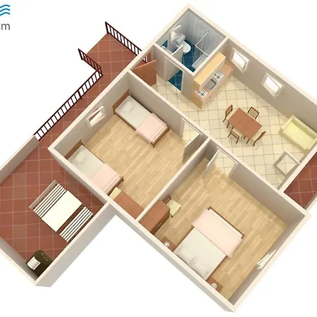 With Parking Space Sutivan, Brac - 745 Lägenhet